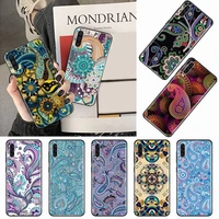 colorful paisley pattern phone case for samsung galaxy a s note 10 12 20 32 40 50 51 52 70 71 72 21 fe s ultra plus