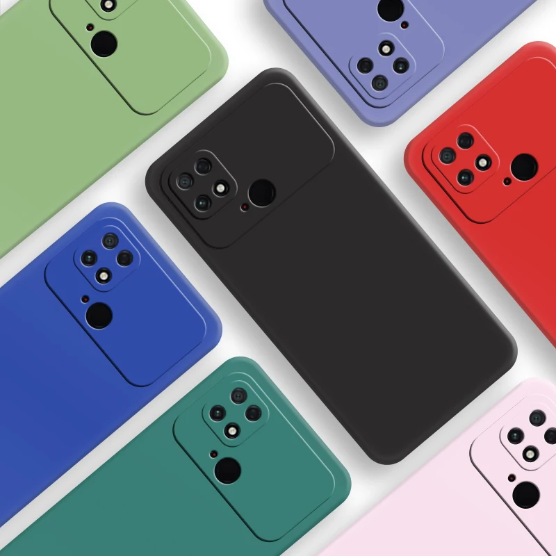 

For POCO C40 Case POCO C40 Cover 6.71 Inch New Original Liquid Silicone Shockproof Back Bumper For Xiaomi POCO C 40 C40 Case