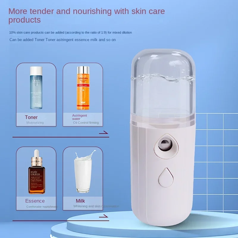 Нано-спрей-пополнитель воды зарядка ручной распылитель для лица портативный