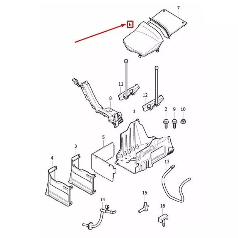 Передние крышки аккумуляторного отсека автомобиля для Volvo S60 XC60 XC70 31353766 ящика