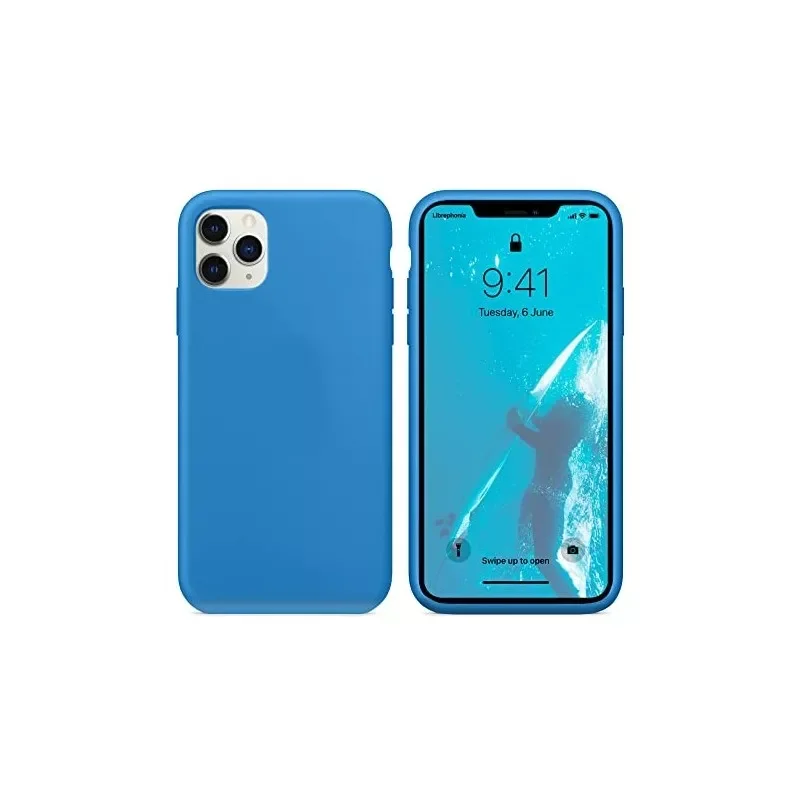 

NEW2023 Silicone Case 11 Pro blue surfer | Librephonia