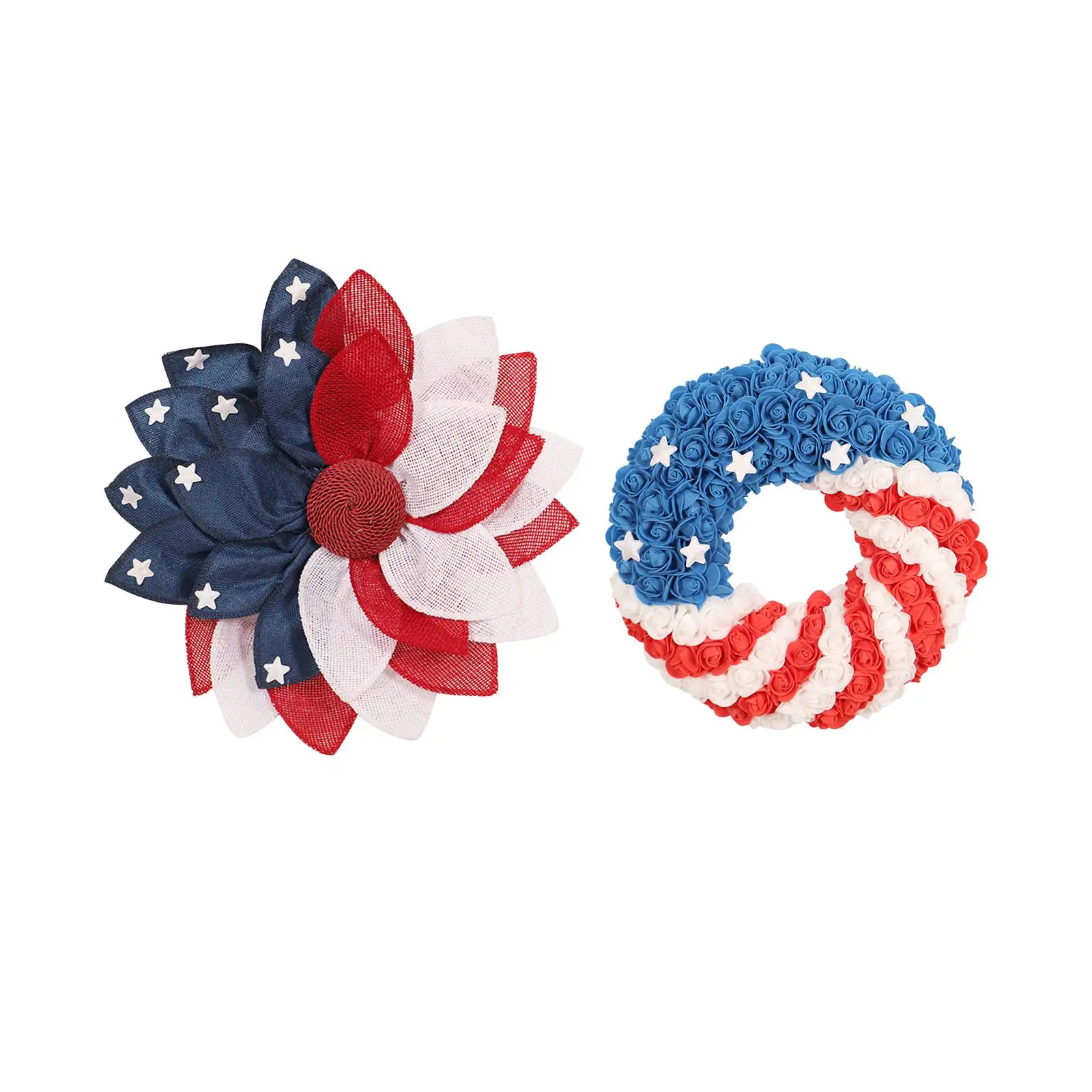 

Independence Day Wreath Hanging Wreath for Farmhouse Home Party