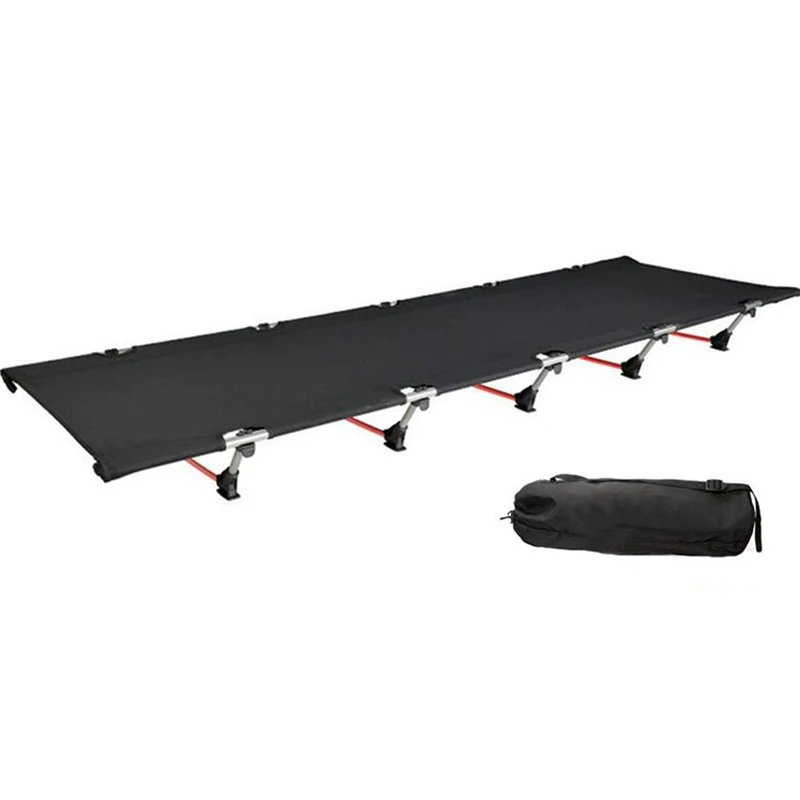 

Сверхлегкая складная кровать для кемпинга, портативная компактная кровать для путешествий на открытом воздухе, базовый кемпинг, пеший туризм, альпинизм