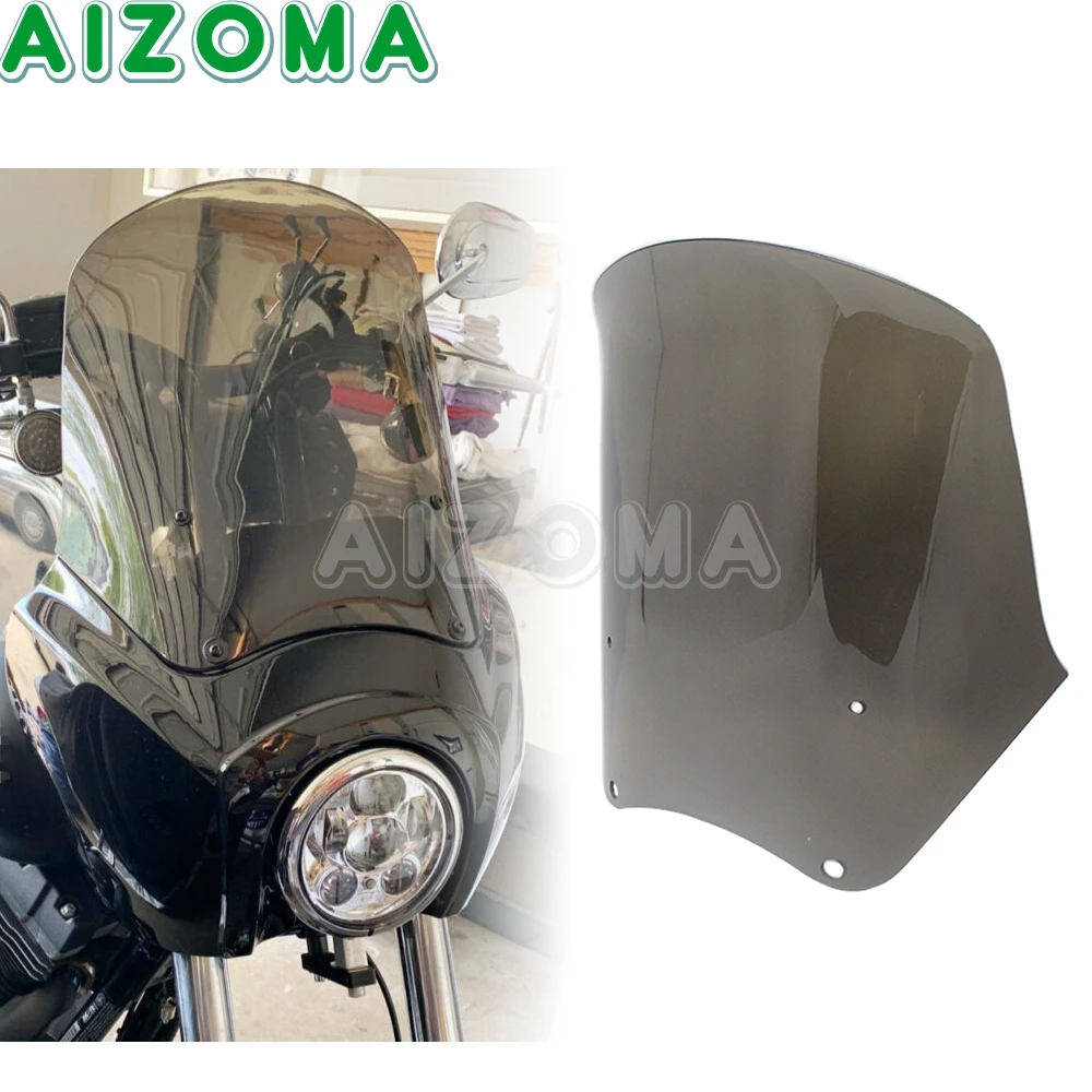 

Club Style Motorcycle Headlight Fairing Windscreen Windshield Cover Protector for Harley Dyna Super Glide Street Bob FXDB FXDXT