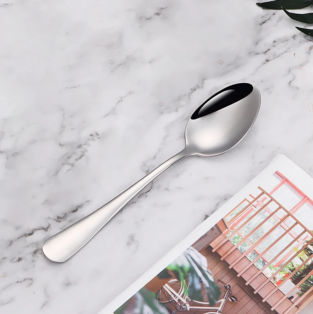 

Набор десертных ложек из нержавеющей стали, черные
