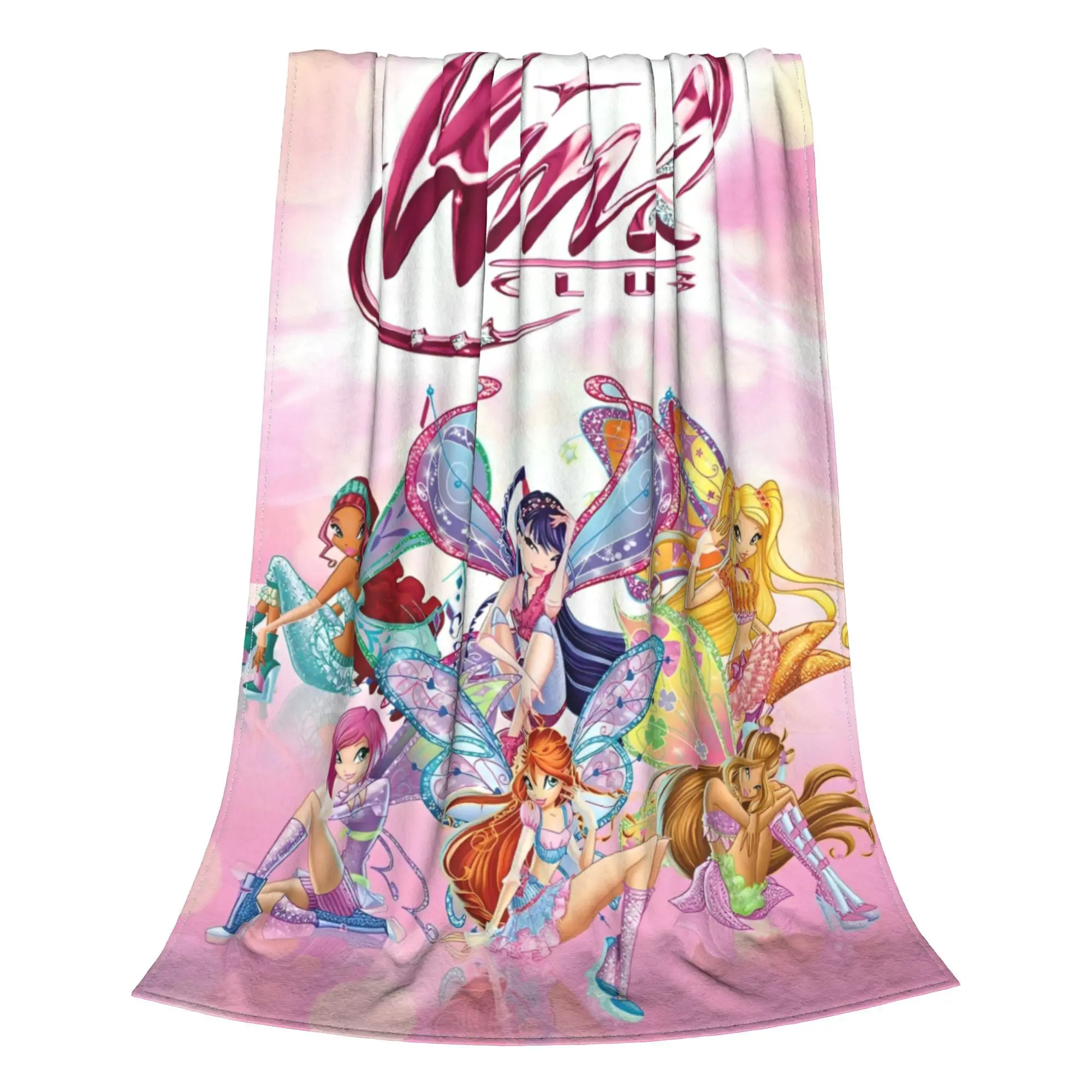 W-Winx Клубы одеяла с героями мультфильмов флисовое украшение сказочная красота