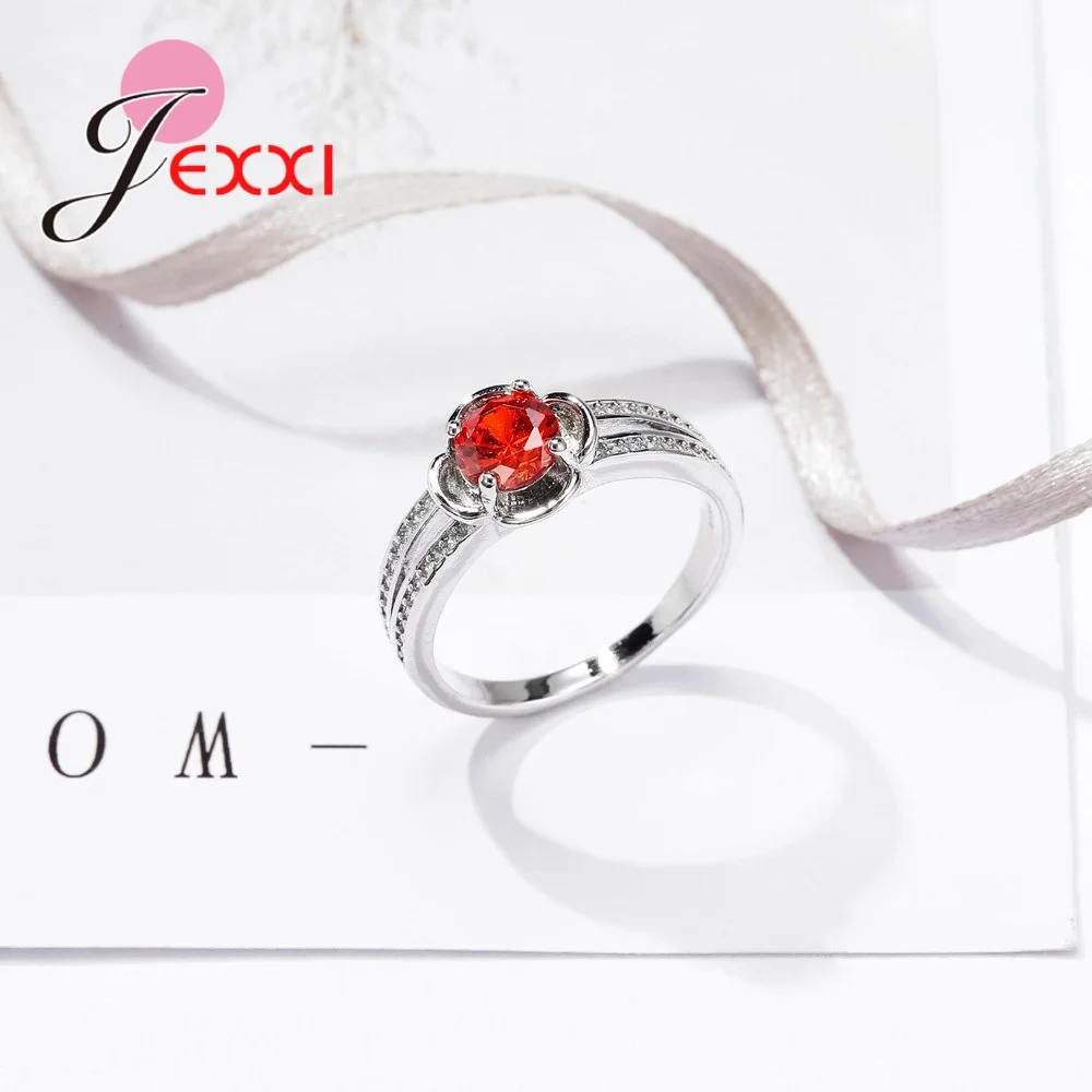 Женское кольцо в форме цветка One Love из стерлингового серебра 925 пробы с