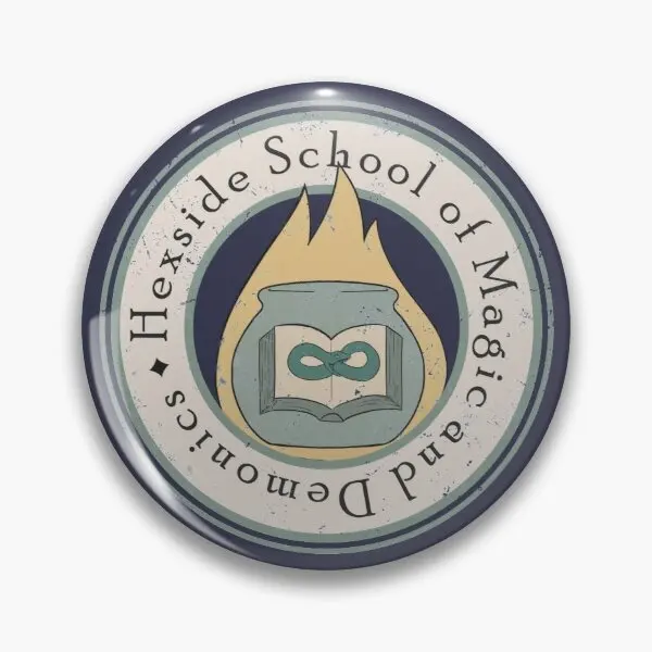 Hexside школа магии и демоники настраиваемая мягкая булавка для пуговиц брошь