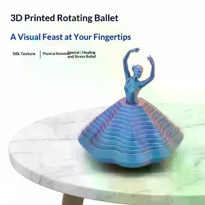 Игрушка-антистресс Cna1Pcs: 3D-печатная вращающаяся балерина, креативный декор для стола для детей, взрослых, офиса, дома (art.: 3920db403cb60) - 3920db403cb60