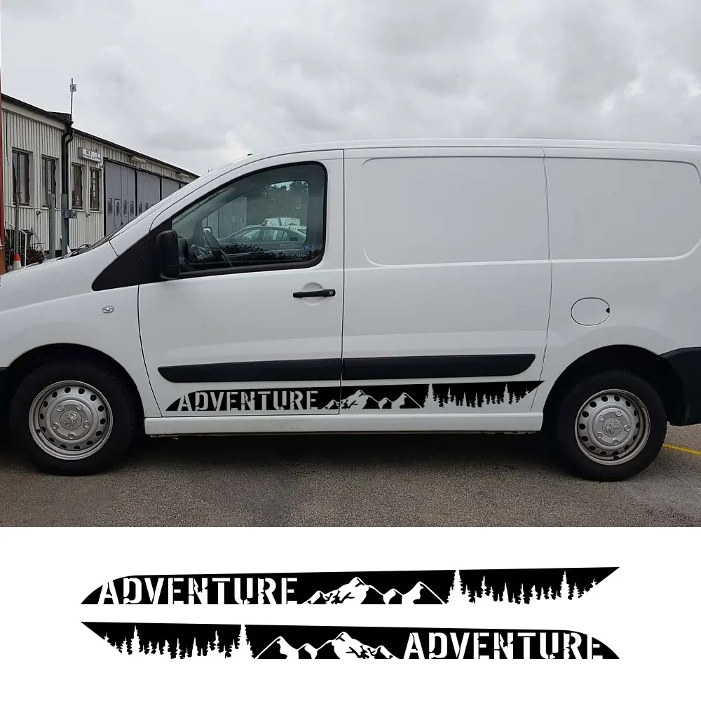 

Car Side Door Vinyl Stickers For Peugeot Expert Traveller Citroen Jumpy Dispatch Fiat Scudo Camper Van Auto Tuning Accessories