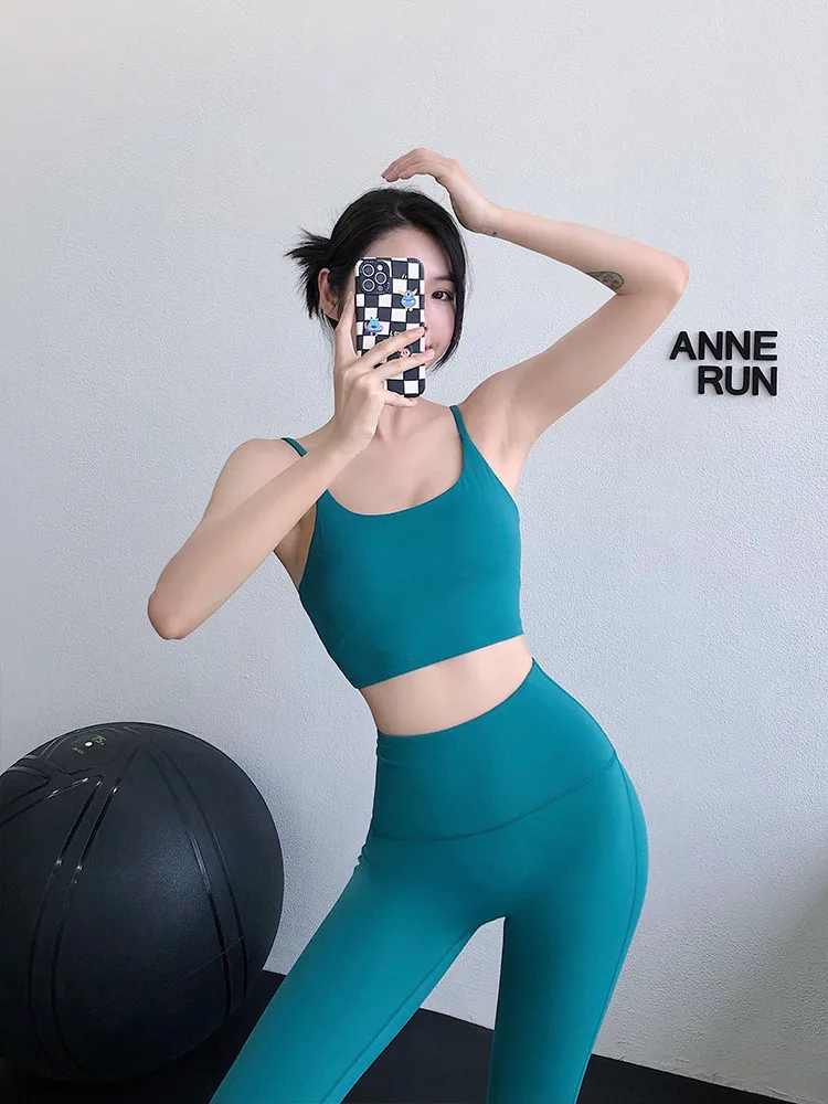 Annerun Yoga Bra, Thin Shoulder Straps, Underwear, Running Gym Wear, Sports Vest, Hot Girls, Sexy Suspenders Underneath