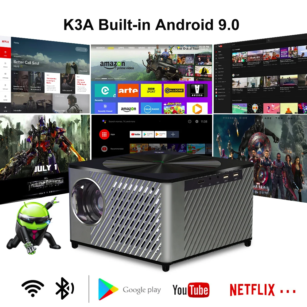 Портативный мини-проектор Vivicine K3 Full HD Wi-Fi Android 1920x1080P