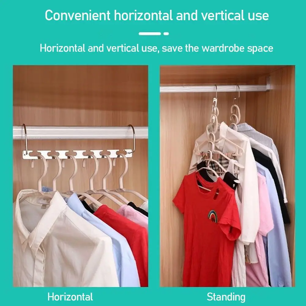 

Stainless Steel Magic Hangers for Clothes Hanging Chain Multifunctional Clothing Organizer Metal Hook Clothes Rack Drying Hanger