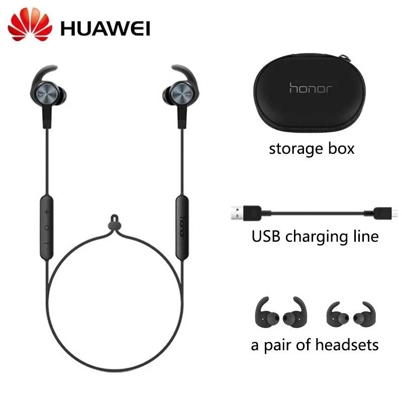 Huawei Honor xSport AM61 Bluetooth Headset IPX5 Waterproof BT4.1 Music Mic Control Wireless Sport Earphones for Android IOS images - 6