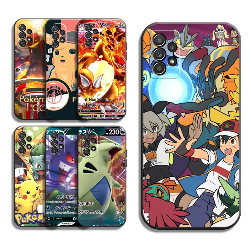 

Pokemon Pikachu Phone Cases For Samsung Galaxy S22 S22 Ultra S20 Lite S20 Ultra S21 S21 FE S21 Plus Ultra Coque Carcasa