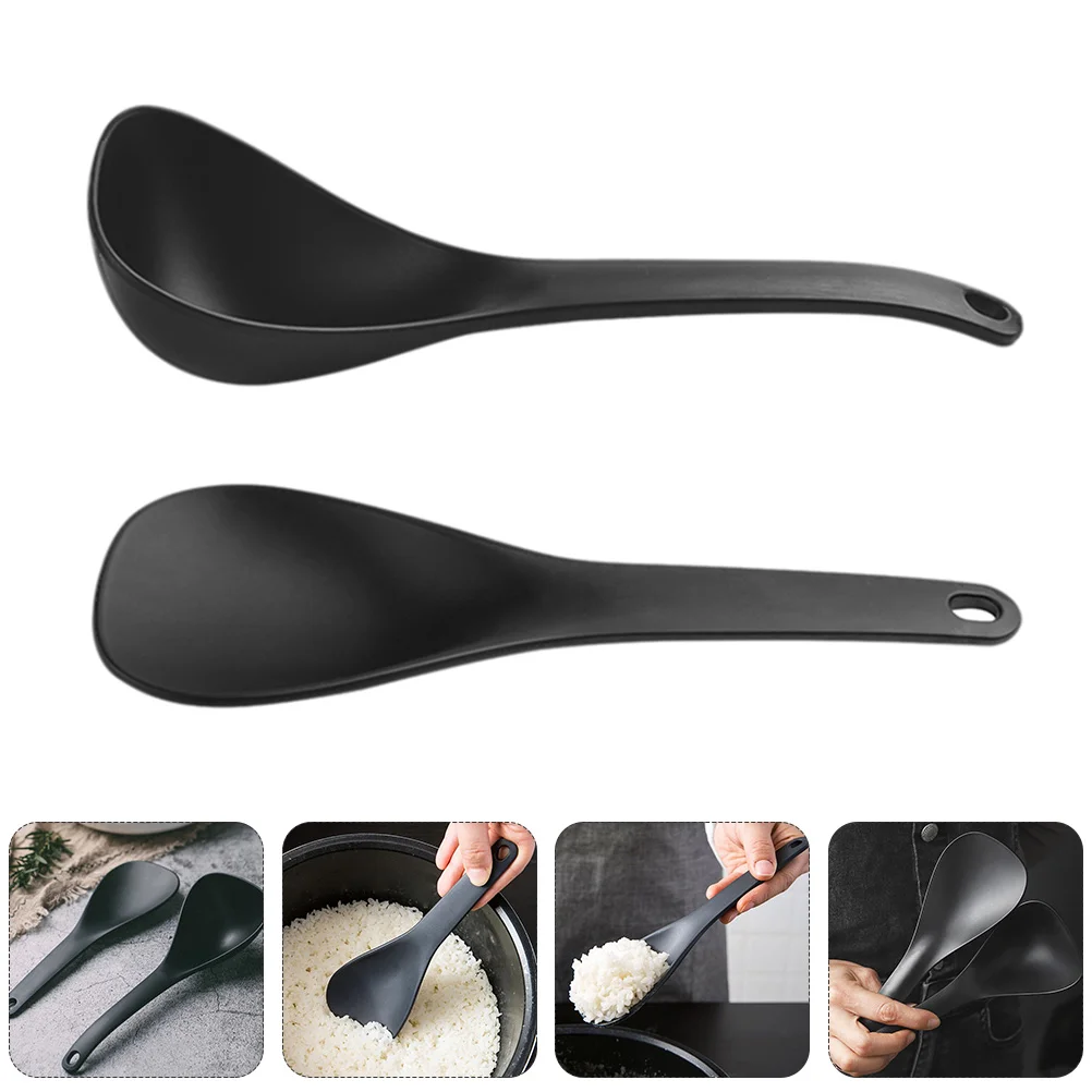 

Rice Spoon Paddle Soup Spoons Serving Scoop Ladle Spatula Scooper Kitchen Plastic Non Table Stick Ramen Japanese Dinner Cooker