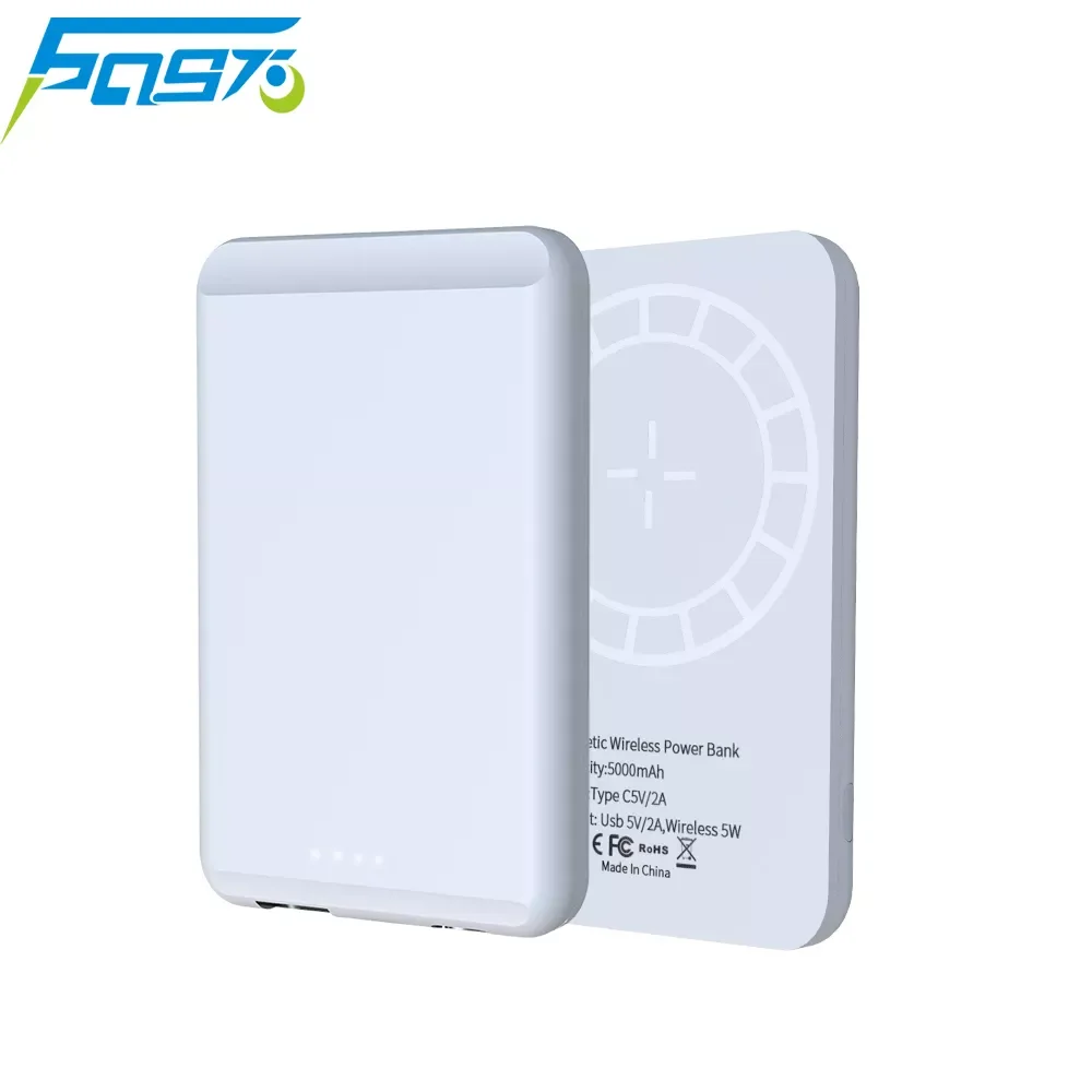 

NEW2023 Magnetic Powerbank 5000mAh For iphone 13 Mini 13Pro 12Pro Max Wireless Power Bank Mobile Phone External Battery