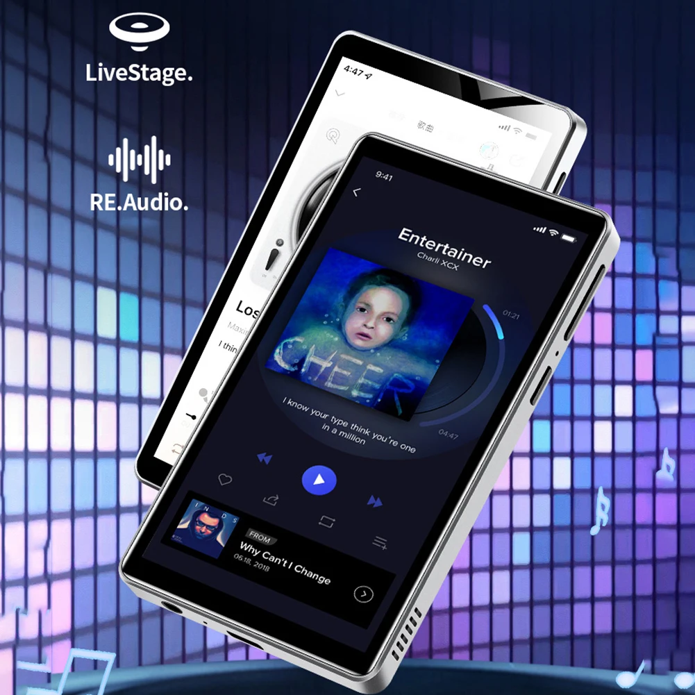 Музыкальный проигрыватель для потоковой трансляции, Android 8,1, Bluetooth,  Wi-Fi, MP3, mp4-плеер, hi-fi звук без потерь, 4-дюймовый сенсорный экран  для детей | AliExpress