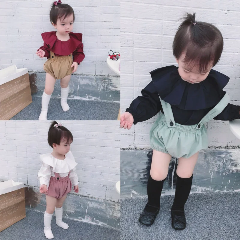 

HoneyCherry Autumn Girl's Overalls Corduroy Pants Bread Pants Girls Shorts Overalls Boys Kids Shorts