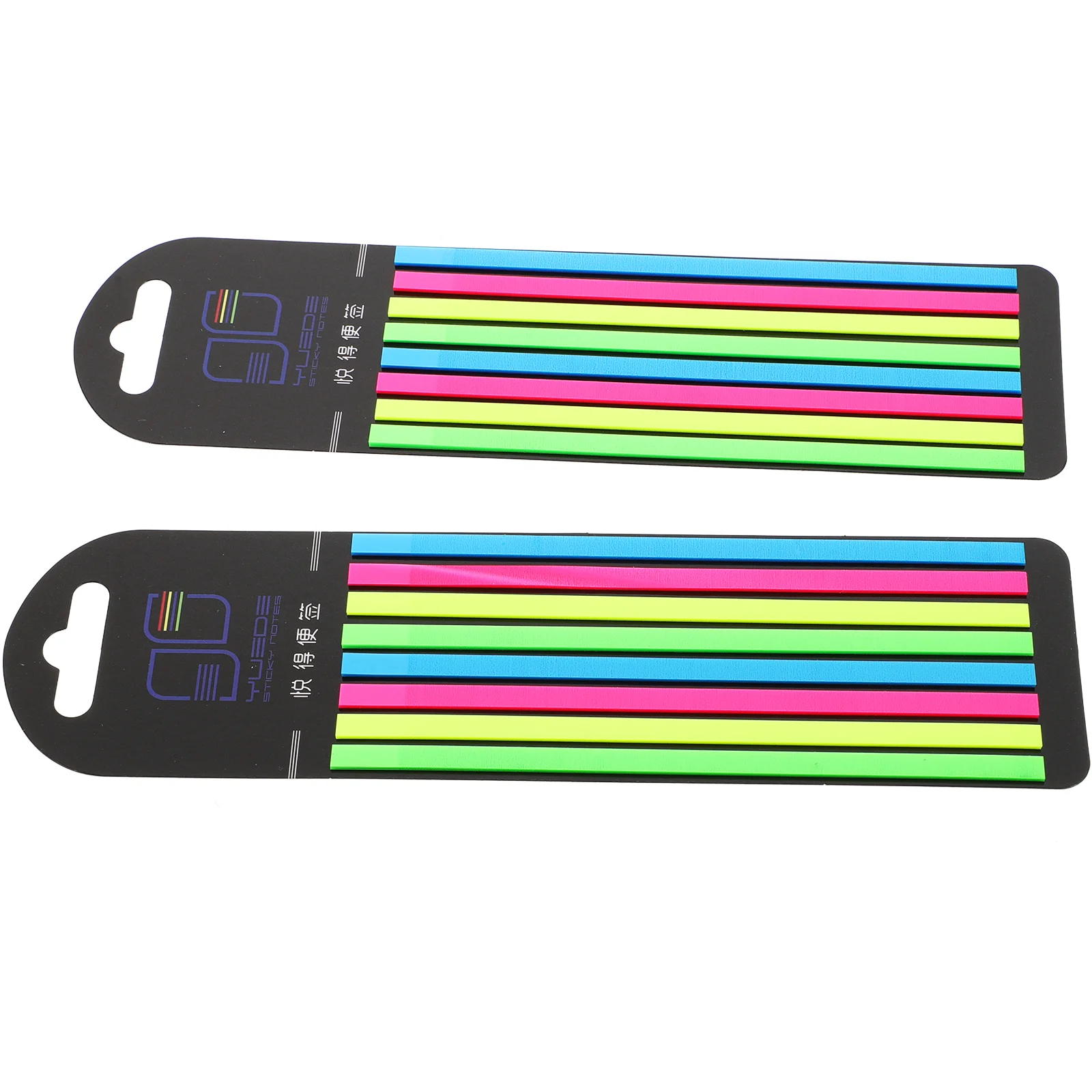 

2 Pcs Notes Kids Tools Colored Tabs Colored Overlay/ Neon Lights Page Markers Tabs The Pet Guided Highlight Strips Child