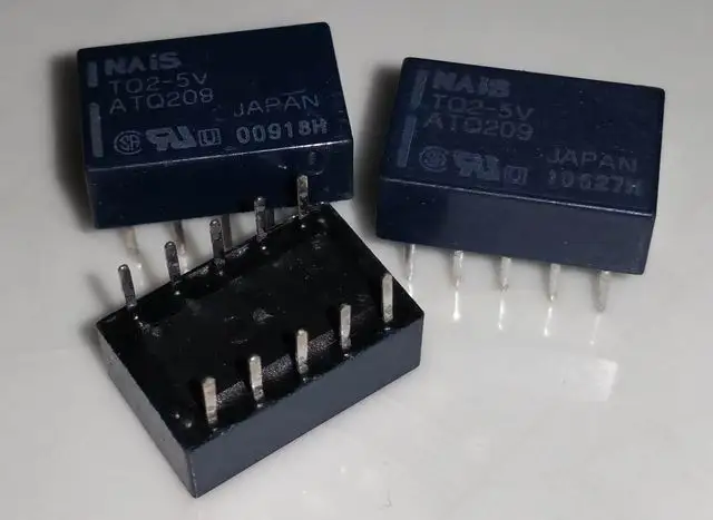 Реле TQ2-5V ATQ209 10 контактов |