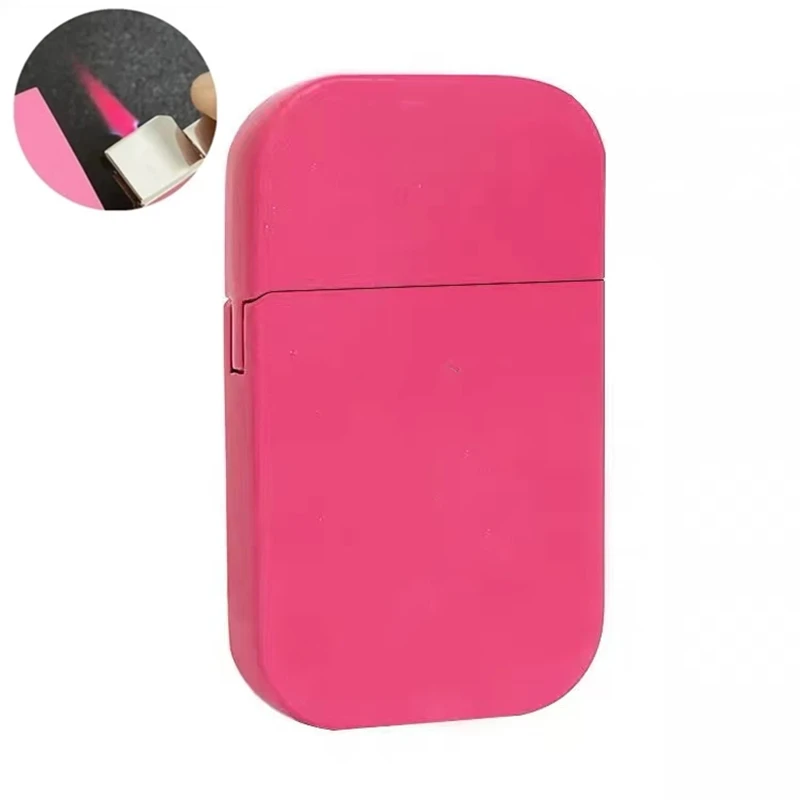 

2022 Creative Hot Selling Pink Cat Lighter Windproof Red Flame Portable Mini Ultra-thin Cigarette Lighter Cute Girl Gift