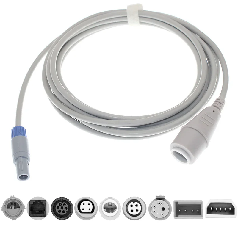 

IBP Pressure Transducer Extension Cable Compatible With Choice 6Pin Patient Monitor