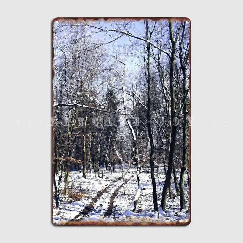 

Белый Зимний лес, металлический знак, кинотеатр, гостиная, настенная табличка, кинотеатр, индивидуальный жестяной знак, плакаты