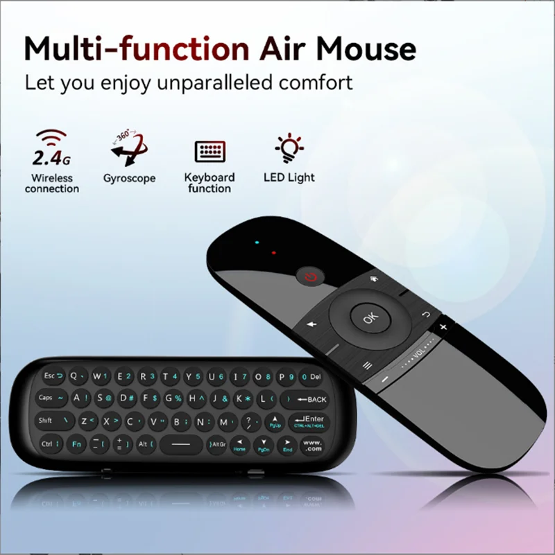 Пульт ДУ W1 Air Mouse портативный 2 4 ГГц USB-зарядка