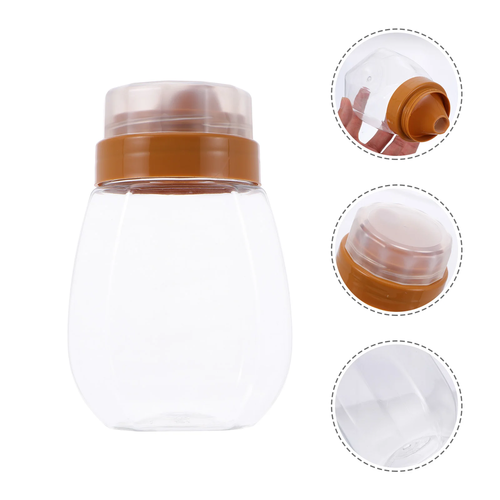 

4 Pcs Plastic Honey Jars Honey Storage Bottles Honey Sealed Canisters