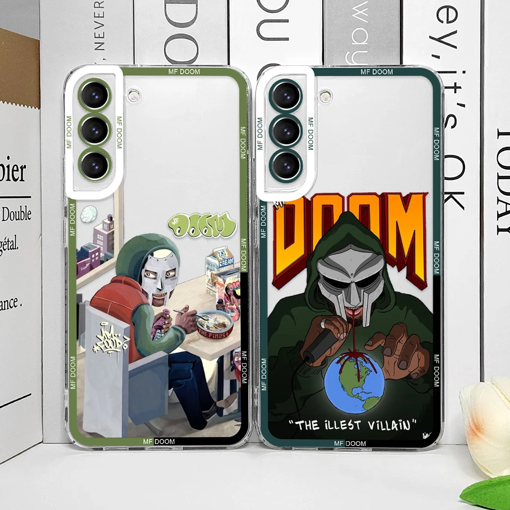 Hot Singer MF DOOM Poster Clear Phone Case for Samsung A55 A54 A53 A51 A70 A32 A31 A22 A13 5G Transparent Soft Covers Art Fundas
