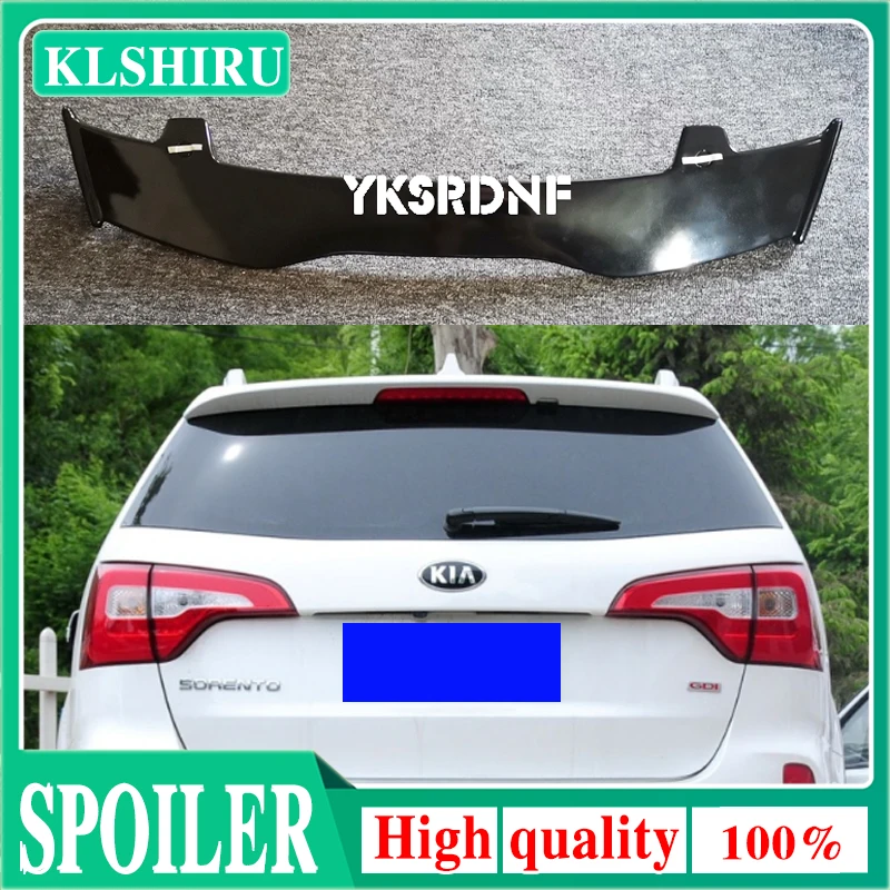 

Высококачественный спойлер из АБС-пластика для KIA Sorento 2011-2014, спойлер из углеродного волокна, вид на крышу хэтчбека, заднее крыло, комплект ак...