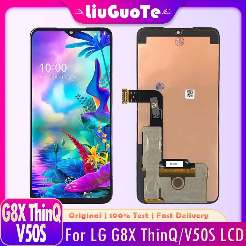 

6.4'' Original For LG G8X ThinQ V50S LCD Display Screen Touch Panel Digitizer Assembly Replacement With Frame LMG850EMW