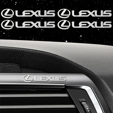 4 шт., металлические наклейки для салона Lexus ES300 RX330 RX300 GS300 IS250 IS200 CT200h IS300 NX RX LX