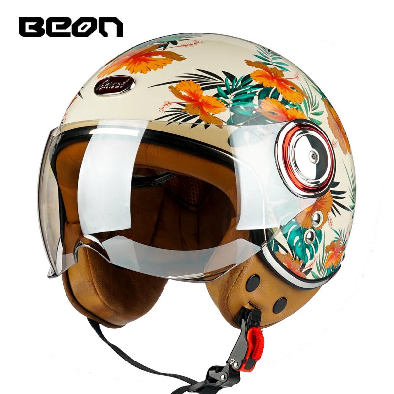 Cascos de Motocicleta BEON casque motociclista cascos de cara abierta Moto Casque Casco de Motocicleta Capacete ECE22.05 attestation