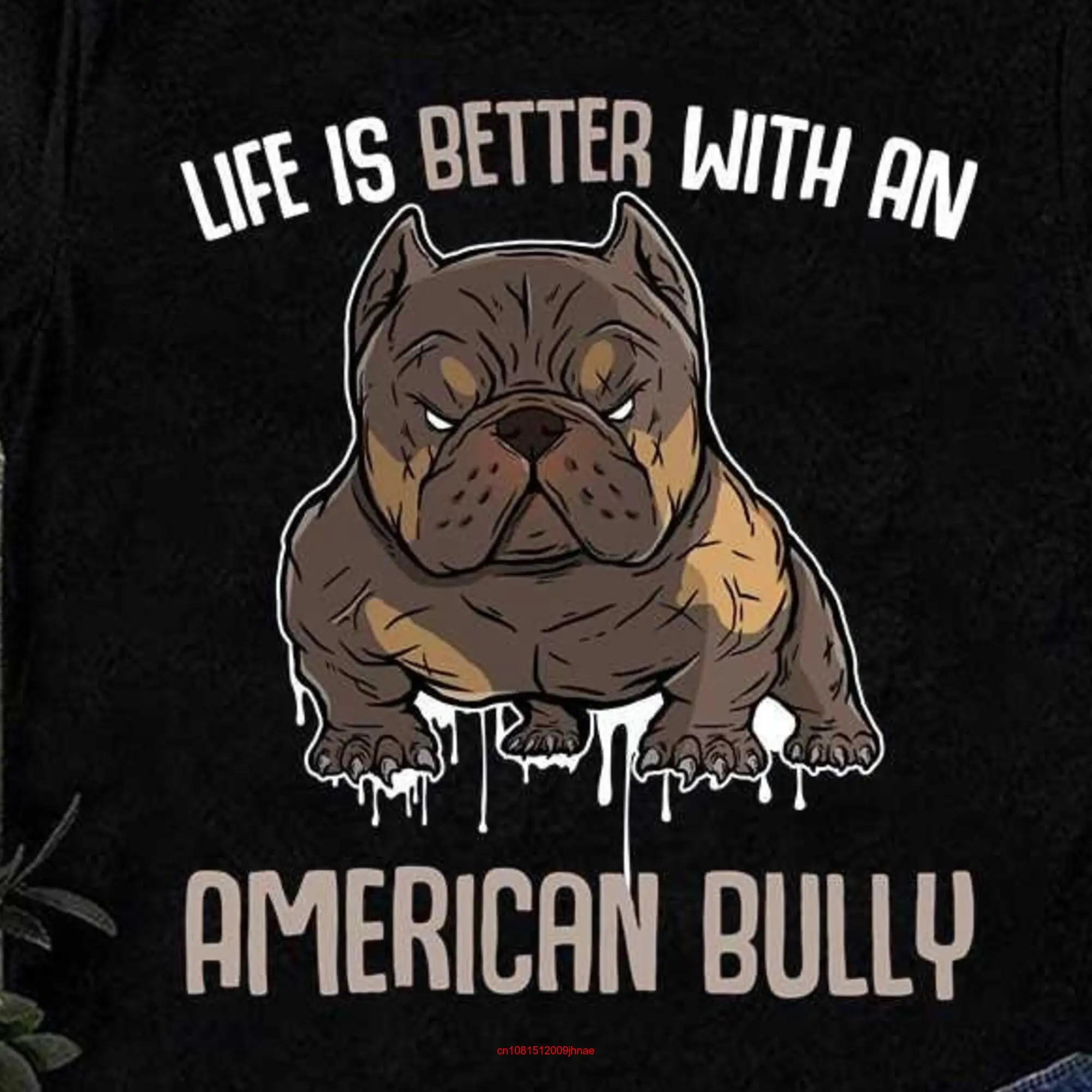 Американская Bully футболка жизнь лучше с Pitbull Dad Dog Bullies длинные или Короткие рукава