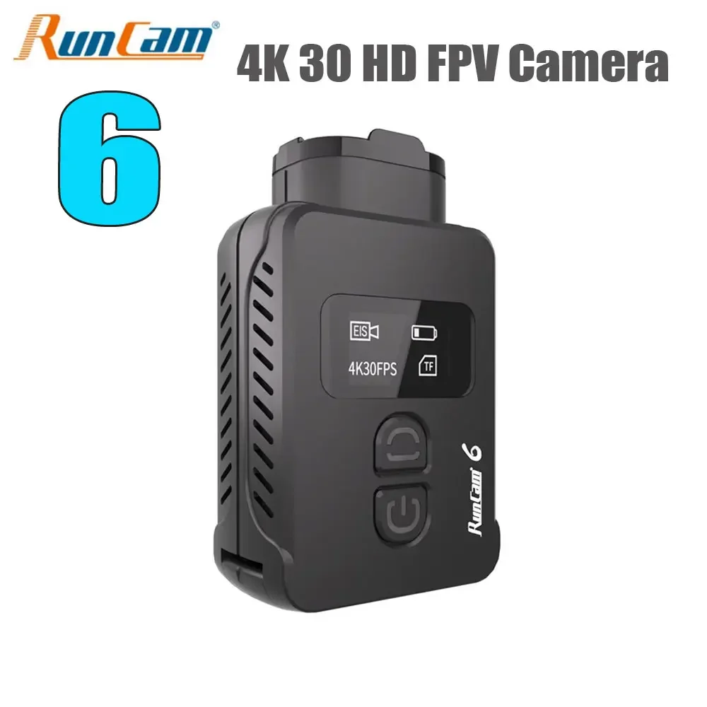 Runcam 6 4K HD SOIY IMX377 30 кадров в секунду 1/2 3 дюйма 128*64 155 ° Адаптируемый комплект