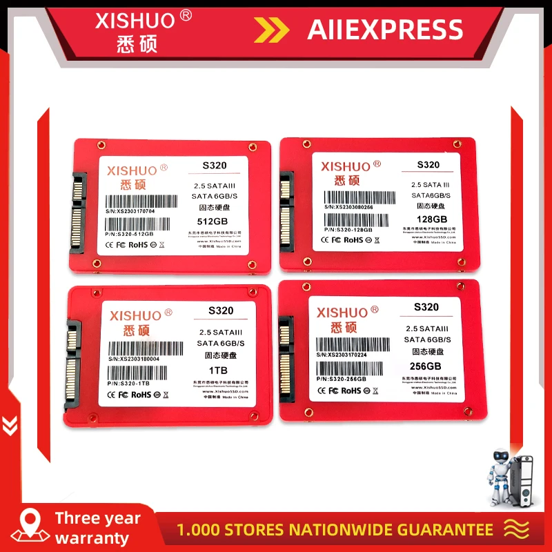 

Xishuo Brazilian Style Hard Drive Disk 2.5 INCH SATA SSD HDD Internal For Laptop Desktop 120GB 128GB 240GB 256GB 480GB 512GB 1TB