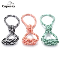 pet dog funny toys interactive cotton rope knot toys cleaning teeth chew knot toy durable braided bone rope three colors new