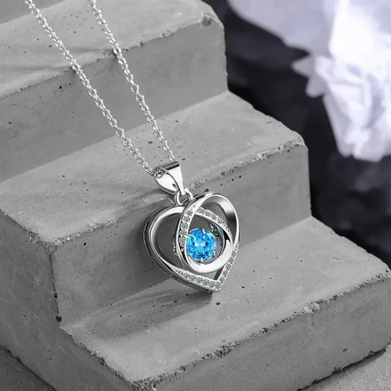 Женское Ожерелье из циркония роскошное простое серебристое ожерелье с подвижным