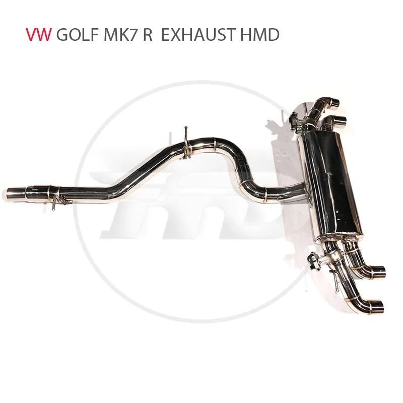 

HMD Stainless Steel Exhaust System Performance Catback for VW Volkswagen Golf R MK7 Muffler With Valve