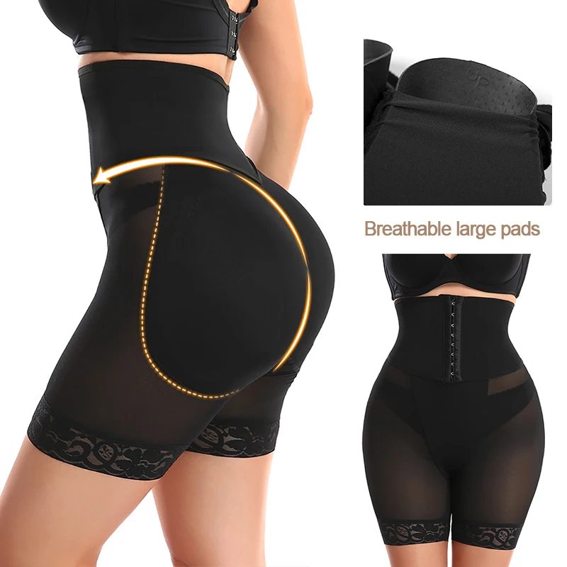 Upgraded Hip Enhancer Waist Trainer Padded Panties High Waist Underpants Extra Large Padds Tummy Control Corset Shaping Shorts