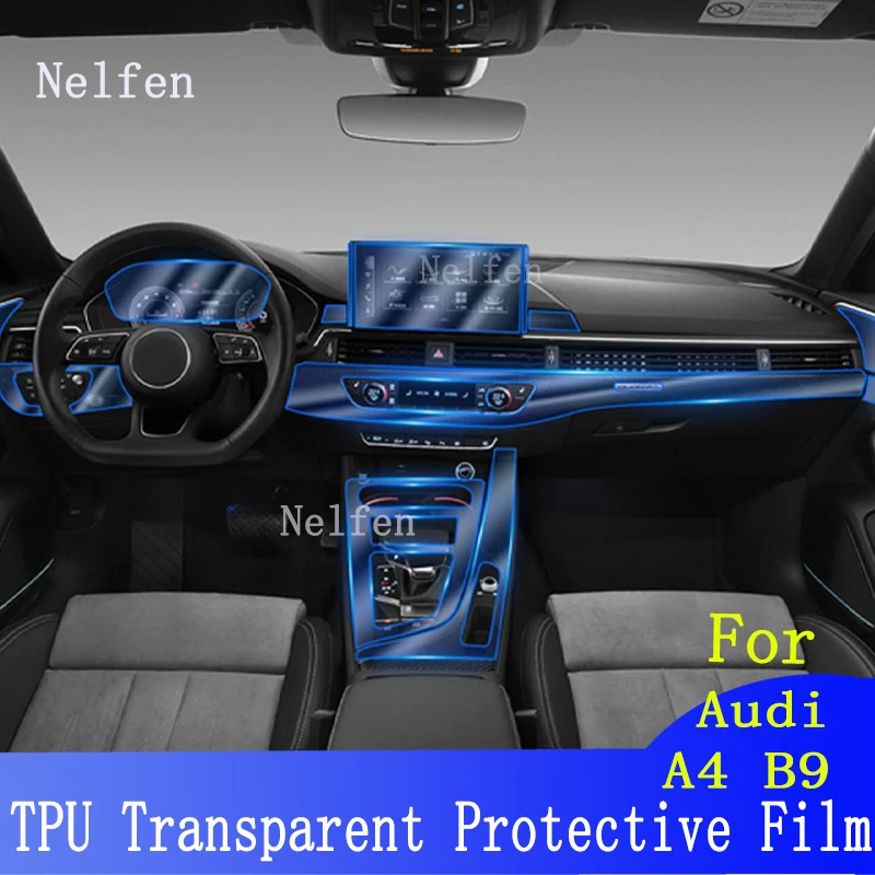 

Прозрачная центральная консоль для салона автомобиля Audi A4 B9 2020 2021