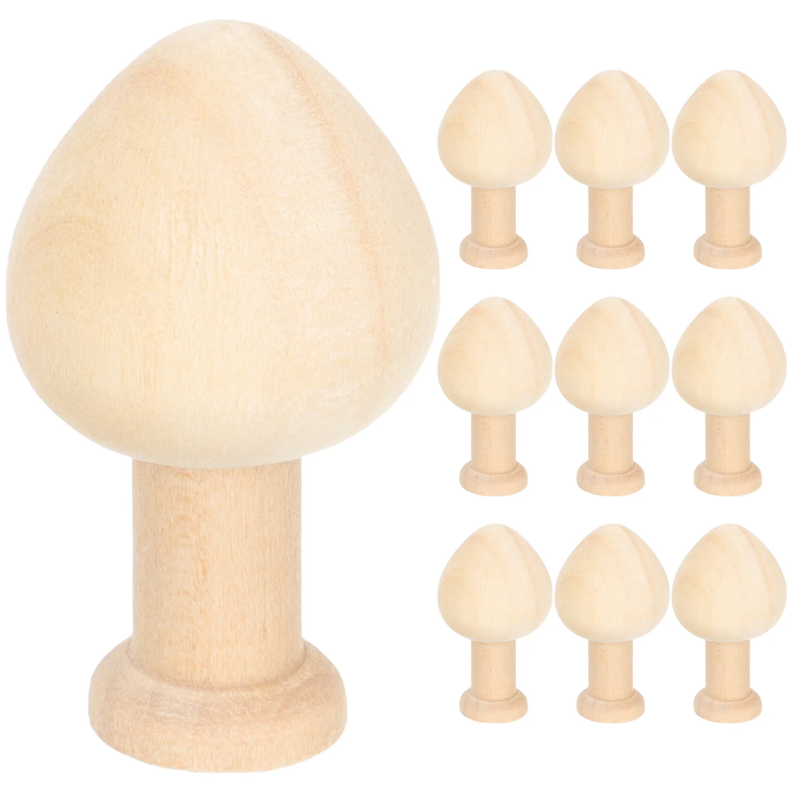 

Wooden Easter Wood Trees Unfinished Peg Tree Mini Decor Crafts Blank Unpainted Mushroom Diy Supplies Party Miniature Figurine