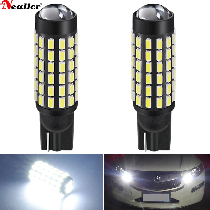 

A Pack 168 194 T10 W5W LED Canbus bulbs 3014 SMD Wedge Parking Light License Plate Light Clearance Lights Reading Lamps White