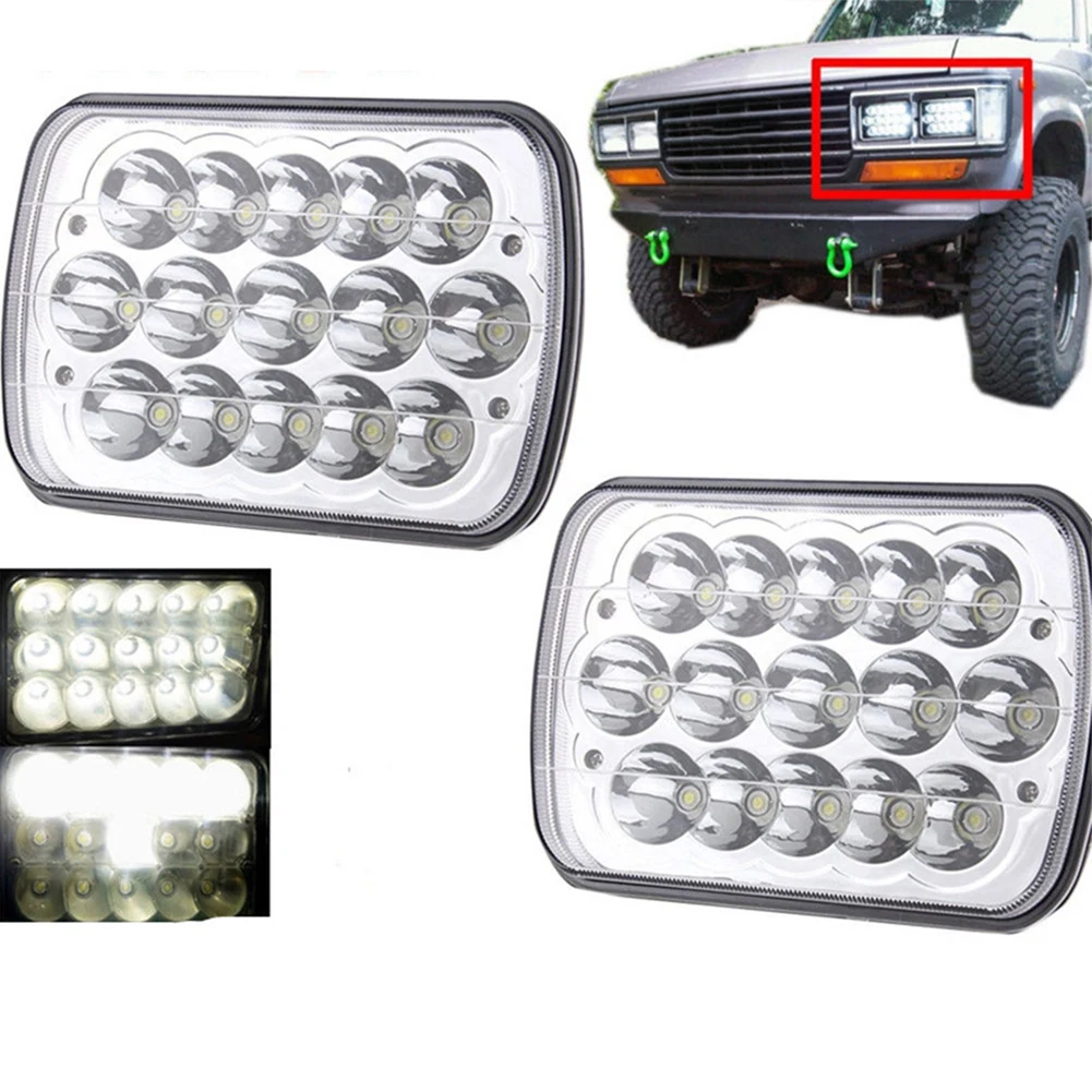 

2PCS 45W DC10-30V LED Headlights SUV Off Road Truck Car Tractor Spotlight 3520 LM Work Light Automobiles Parts