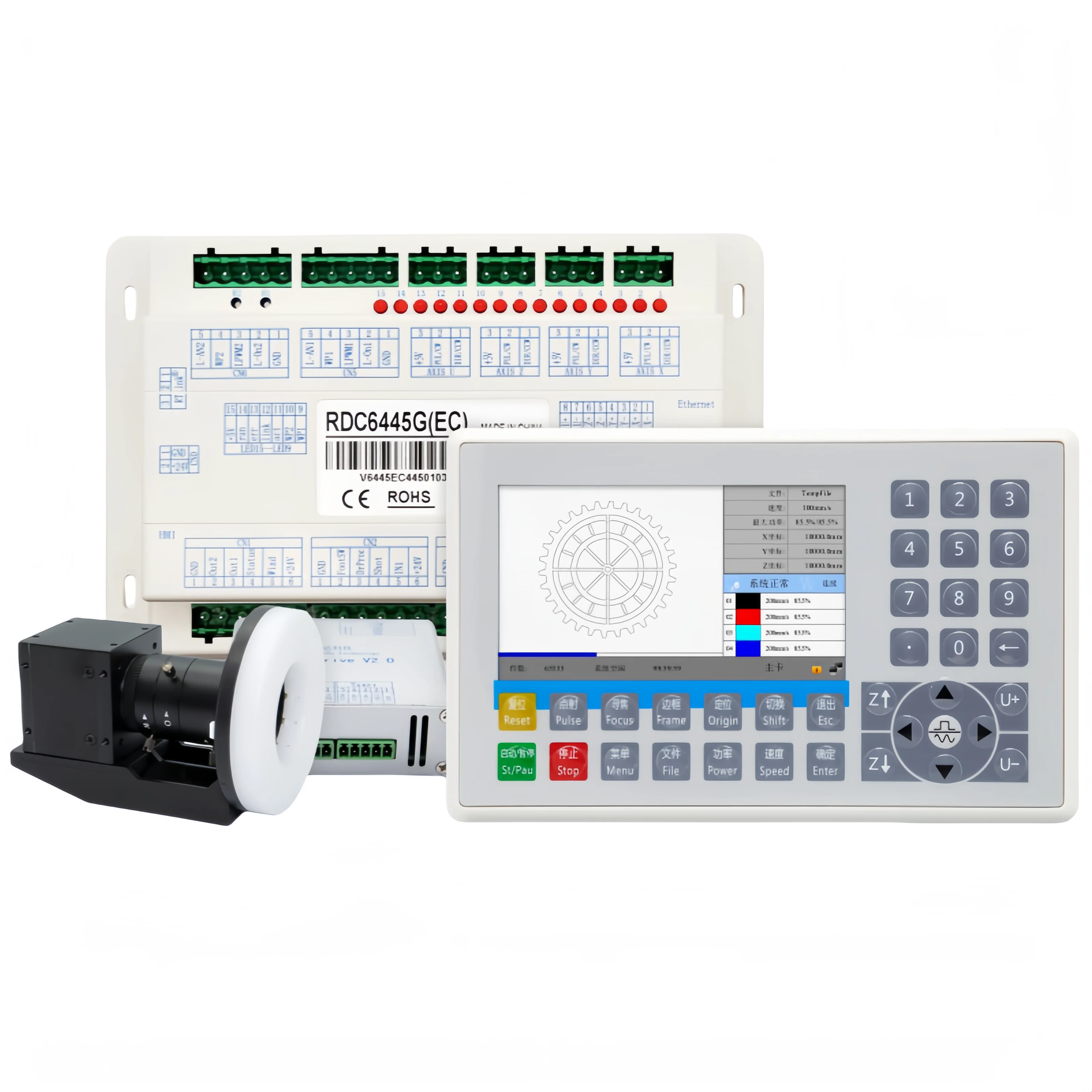 Система управления небольшим зрением Ruida RDV6445G RDV6445S с камерой ra для режущего и