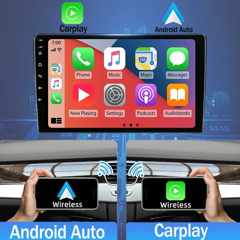 9,7-дюймовый автомобильный радиоприемник для Subaru XV Forester 2018-2021 Android 14 Carplay Stereo 2 Din без DVD-плеер GPS-навигация QLED головное устройство