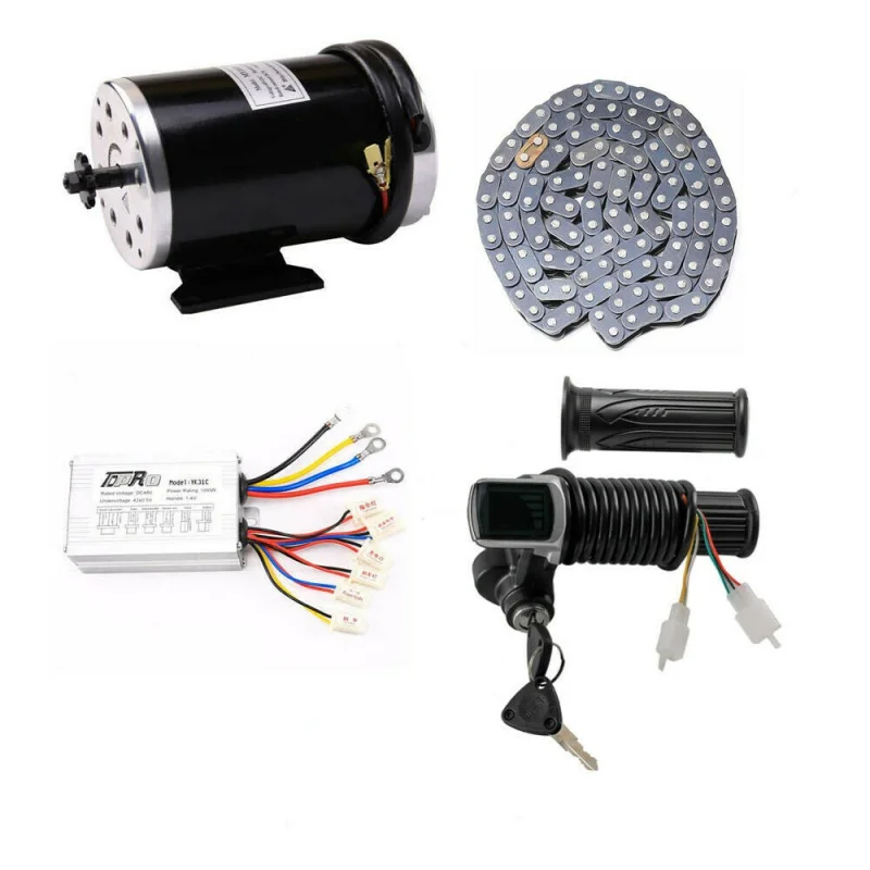 

1000W 48V Brush Motor Controller kit Throttle Grip for Electric Quad Scooter ATV