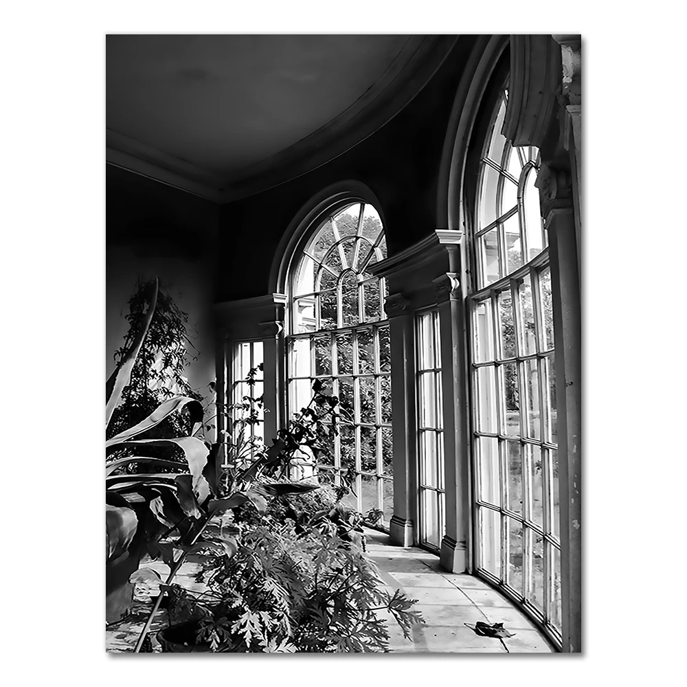 Черно-белый постер 